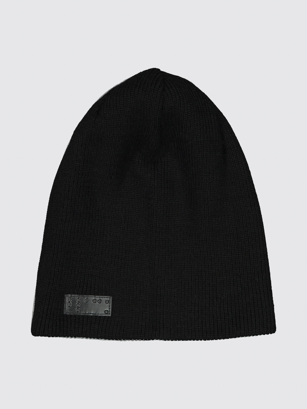 Two Blind Brothers - Gift Beanie & Scarf Ribbed Knit Set Black