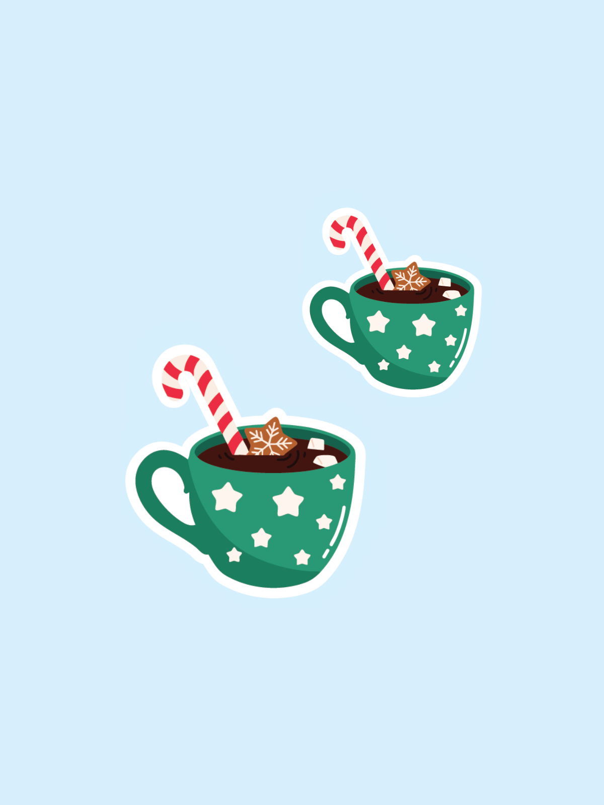 Two Blind Brothers -  Scratch & Sniff Gingerbread Stickers all