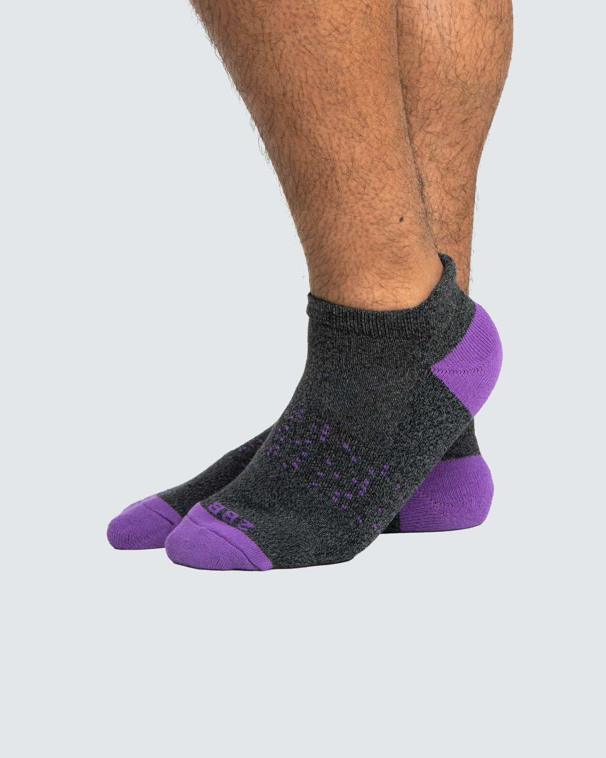 Two Blind Brothers - Gift Rainbow Ankle Sock Bundle (6 Pairs) purple